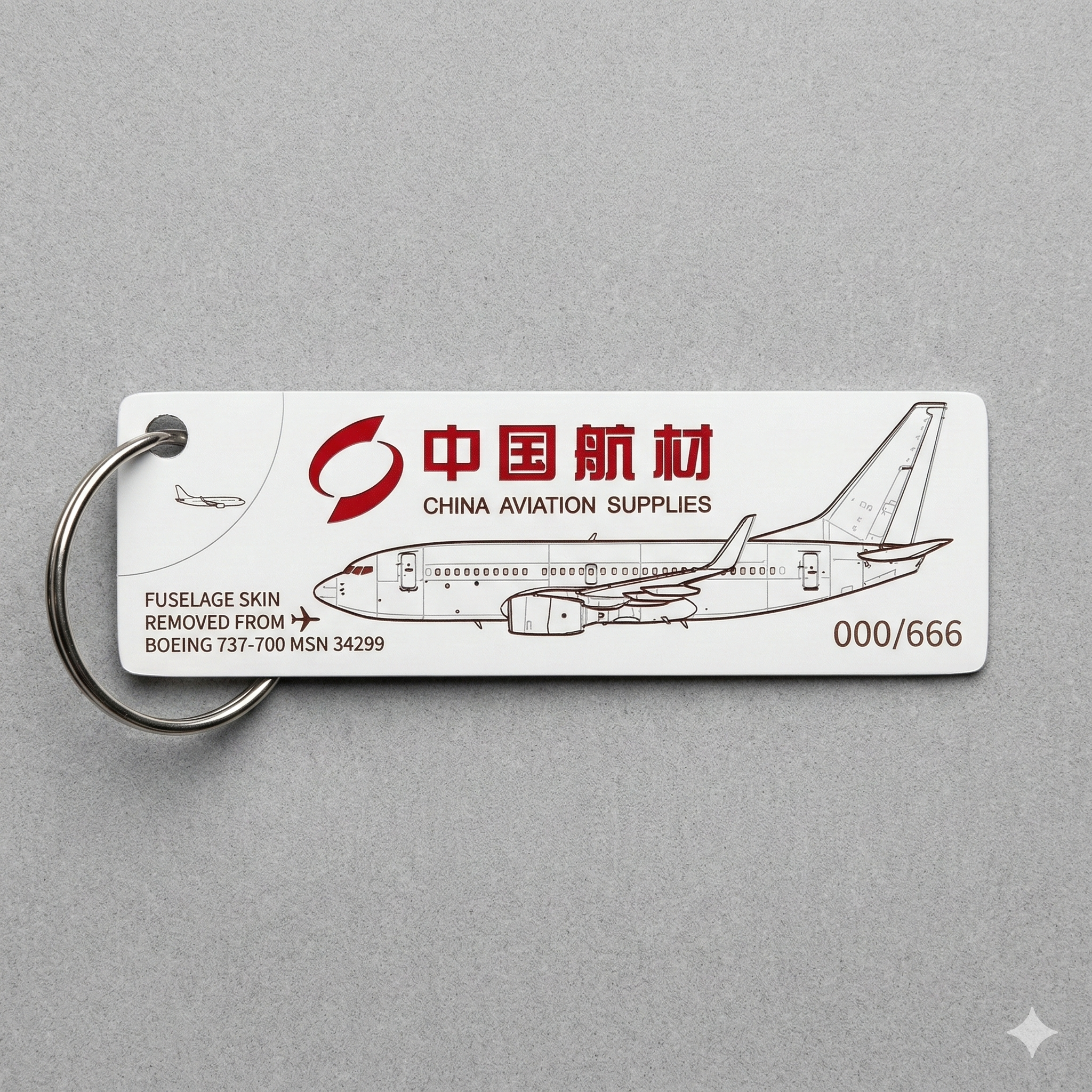 飞机蒙皮挂饰 波音737